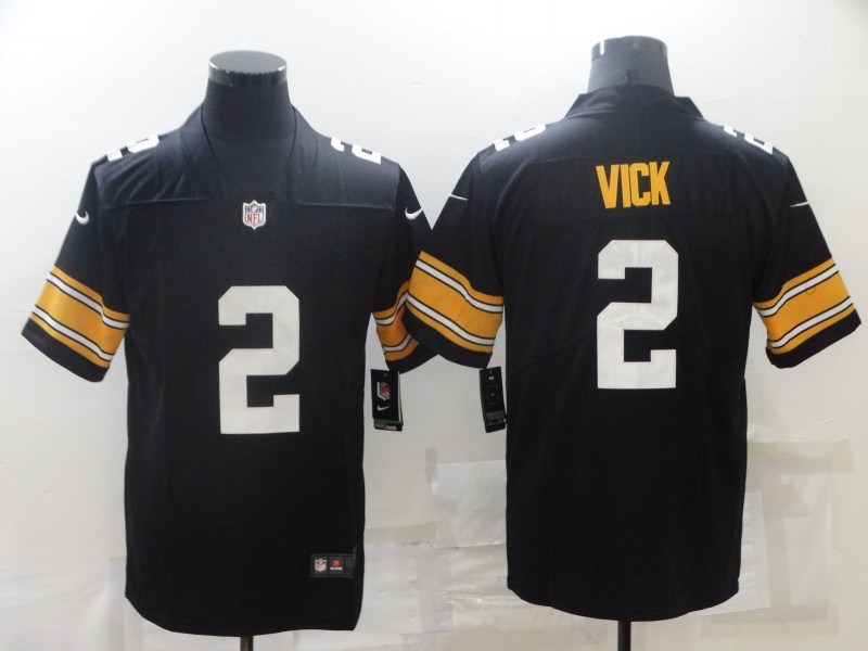 Men's Pittsburgh Steelers Michael Vick #2 Black Jersey